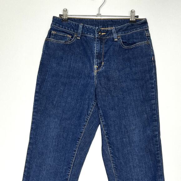 L.L. Bean Classic Fit Jeans High Rise Dark Wash Womens 6 - Picture 3 of 11